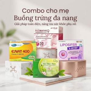 Combo cho mẹ Buồng trứng đa nang