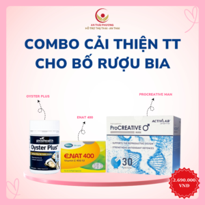 COMBO CẢI THIỆN TT CHO BỐ RƯỢU BIA